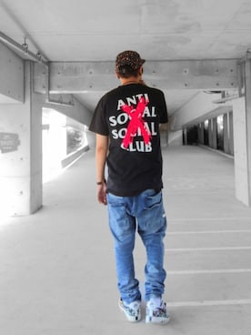 「アイテム（Tシャツ/カットソー）」を使った、hasshi(ハッシー)さん（メンズ・172cm・40代）の夏コーディネート