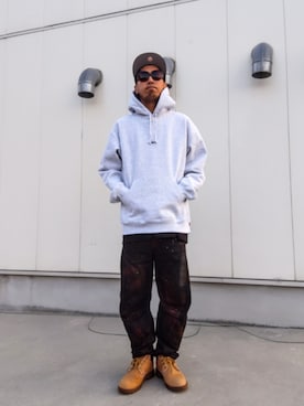 「アイテム（キャップ）」を使った、hasshi(ハッシー)さん（メンズ・172cm・40代）の秋コーディネート