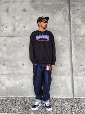 「アイテム（キャップ）」を使った、hasshi(ハッシー)さん（メンズ・173cm）の春コーディネート