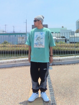 「アイテム（帽子）」を使った、hasshi(ハッシー)さん（メンズ・172cm・40代）の夏コーディネート