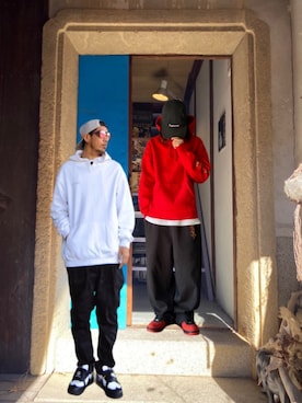 「アイテム（トップス）」を使った、hasshi(ハッシー)さん（メンズ・172cm）の秋コーディネート