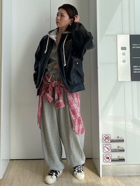 佐藤薫さん(レディース・162cm)の冬コーディネート