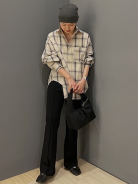 佐藤薫さん(レディース・162cm)の冬コーディネート