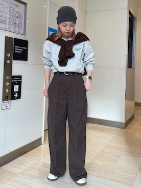 「Ungrid（アングリッド）のアイテム（ファッション雑貨）」を使った、佐藤薫さん（レディース・162cm）の秋コーディネート