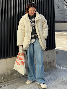 「Ungrid（アングリッド）のアイテム」を使った、佐藤薫さん（レディース・162cm）の冬コーディネート