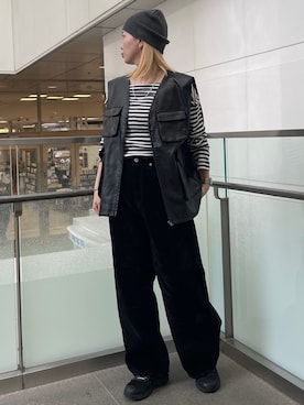 「Ungrid（アングリッド）のアイテム（アクセサリー）」を使った、佐藤薫さん（レディース・162cm）の秋コーディネート