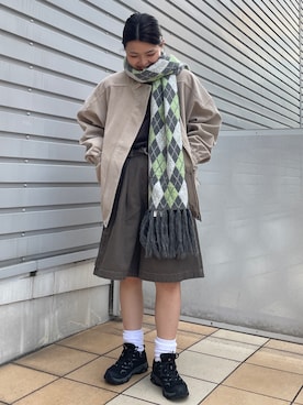 「Ungrid（アングリッド）のアイテム」を使った、佐藤薫さん（レディース・162cm）の秋コーディネート