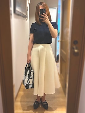 「アイテム（財布）」を使った、ryukaさん（レディース・155cm）の秋コーディネート