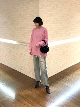 「ショートボブ」｜TAKASARUUNAさん（レディース・166cm）の秋コーディネート