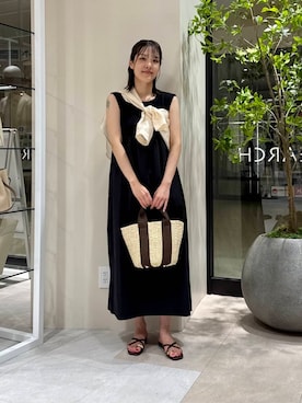 「URBANRESEARCH」｜「アイテム（ワンピース/ドレス）」を使った、REINAさん（レディース・162cm）の夏コーディネート