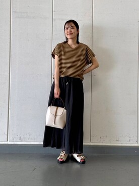 「アイテム（Tシャツ/カットソー、その他）」を使った、REINAさん（レディース・162cm）の夏コーディネート