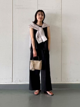 「URBANRESEARCH」｜「アイテム（ワンピース/ドレス）」を使った、REINAさん（レディース・162cm）の夏コーディネート