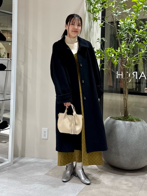 尾州ウールスタンドカラーコート（その他アウター）｜ITEMS