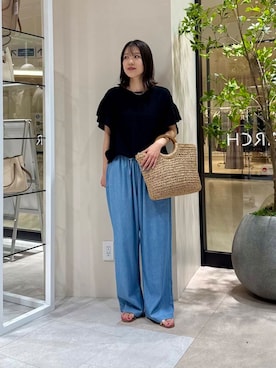 「URBANRESEARCH」｜「アイテム（サンダル）」を使った、REINAさん（レディース・162cm）の夏コーディネート
