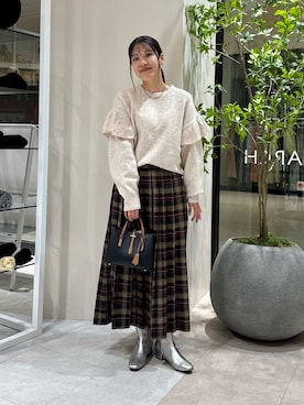 「URBAN RESEARCH」｜REINAさん（レディース・162cm）の冬コーディネート