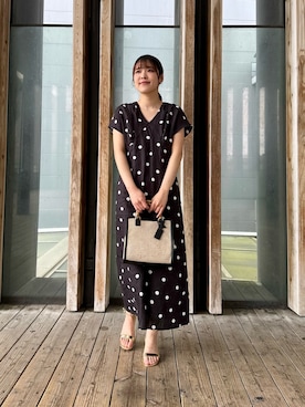 「RODE SKO」｜「アイテム（サンダル）」を使った、REINAさん（レディース・162cm）の春コーディネート