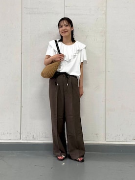 「帰省コーデ」｜REINAさん（レディース・162cm）の夏コーディネート