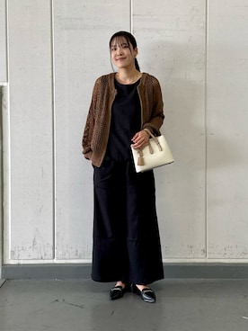 「st2508」｜「アイテム（ローファー）」を使った、REINAさん（レディース・162cm）の秋コーディネート