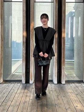 「RODE SKO」｜「アイテム（その他シューズ）」を使った、REINAさん（レディース・162cm）の秋コーディネート
