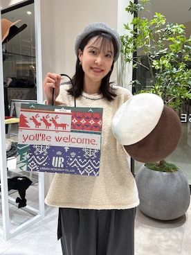 「URBAN RESEARCH」｜REINAさん（レディース・162cm）の冬コーディネート