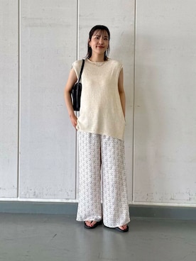 「URBANRESEARCH」｜REINAさん（レディース・162cm）の夏コーディネート