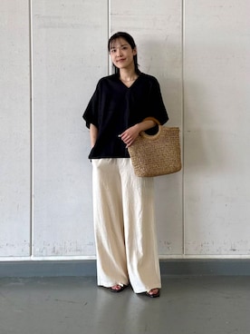 「URBANRESEARCH」｜REINAさん（レディース・162cm）の夏コーディネート