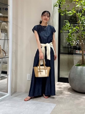 「RODE SKO（ロデスコ）のアイテム（サンダル）」を使った、REINAさん（レディース・162cm）の夏コーディネート