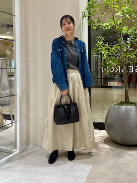 「SENSE OF PLACE by URBAN RESEARCH（センスオブプレイスバイアーバンリサーチ）のアイテム」を使った、REINAさん（レディース・162cm）の秋コーディネート
