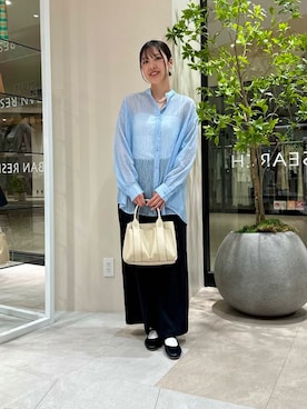 「URBANRESEARCH」｜「アイテム（バレエシューズ）」を使った、REINAさん（レディース・162cm）の春コーディネート