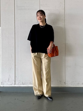 「RODE SKO（ロデスコ）のアイテム」を使った、REINAさん（レディース・162cm）の夏コーディネート