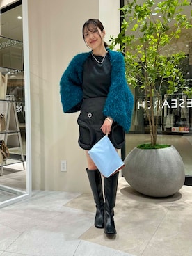 「SonnyLabel」｜「アイテム（アクセサリー）」を使った、REINAさん（レディース・162cm）の冬コーディネート