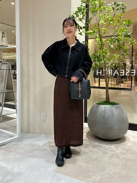 「RODE SKO」｜REINAさん（レディース・162cm）の冬コーディネート