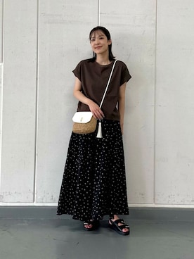 「柄物」｜REINAさん（レディース・162cm）の夏コーディネート