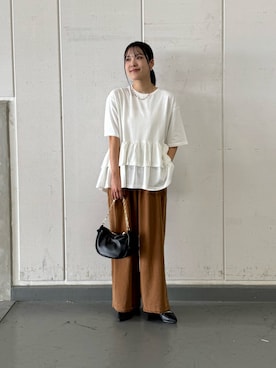 「RODE SKO（ロデスコ）のアイテム」を使った、REINAさん（レディース・162cm）の秋コーディネート