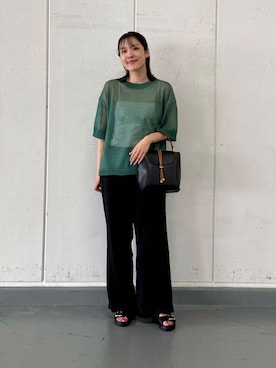 「帰省コーデ」｜「アイテム（パンツ）」を使った、REINAさん（レディース・162cm）の夏コーディネート