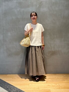 「RODE SKO」｜「アイテム（サンダル）」を使った、REINAさん（レディース・162cm）の夏コーディネート