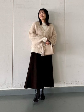 「RODE SKO（ロデスコ）のアイテム（トートバッグ）」を使った、REINAさん（レディース・162cm）の秋コーディネート