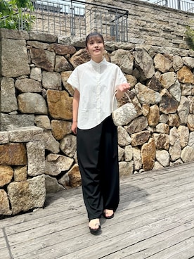 「RODE SKO」｜「アイテム（サンダル）」を使った、REINAさん（レディース・162cm）の夏コーディネート