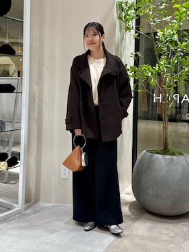 「URBAN RESEARCH」｜REINAさん（レディース・162cm）の冬コーディネート