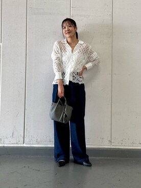 「st2508」｜「アイテム（ローファー）」を使った、REINAさん（レディース・162cm）の秋コーディネート