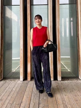 「URBAN RESEARCH（アーバンリサーチ）のアイテム（ローファー）」を使った、REINAさん（レディース・162cm）の秋コーディネート