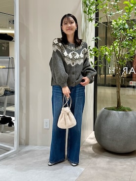 「URBAN RESEARCH」｜REINAさん（レディース・162cm）の冬コーディネート