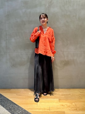 「RODE SKO」｜「アイテム（サンダル）」を使った、REINAさん（レディース・162cm）の夏コーディネート