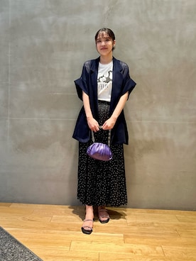 「スカーチョ」｜「アイテム（ジャケット/アウター）」を使った、REINAさん（レディース・162cm）の夏コーディネート