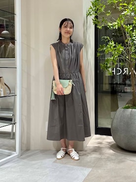 「URBANRESEARCH」｜「アイテム（ワンピース/ドレス）」を使った、REINAさん（レディース・162cm）の夏コーディネート