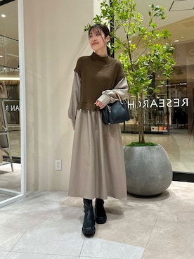 REINAさん（レディース・162cm）の冬コーディネート