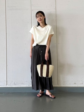 「URBANRESEARCH」｜REINAさん（レディース・162cm）の夏コーディネート