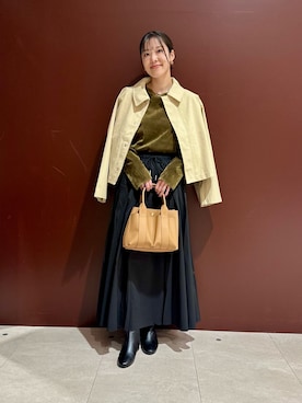 「ITEMS URBANRESEARCH（アイテムズ アーバンリサーチ）のアイテム（ブルゾン）」を使った、REINAさん（レディース・162cm）の冬コーディネート