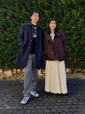 「ITEMS URBANRESEARCH（アイテムズ アーバンリサーチ）のアイテム」を使った、REINAさん（レディース・162cm）の冬コーディネート