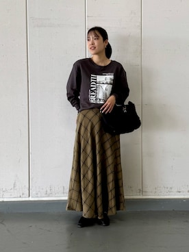 「st2508」｜「アイテム（サンダル）」を使った、REINAさん（レディース・162cm）の秋コーディネート